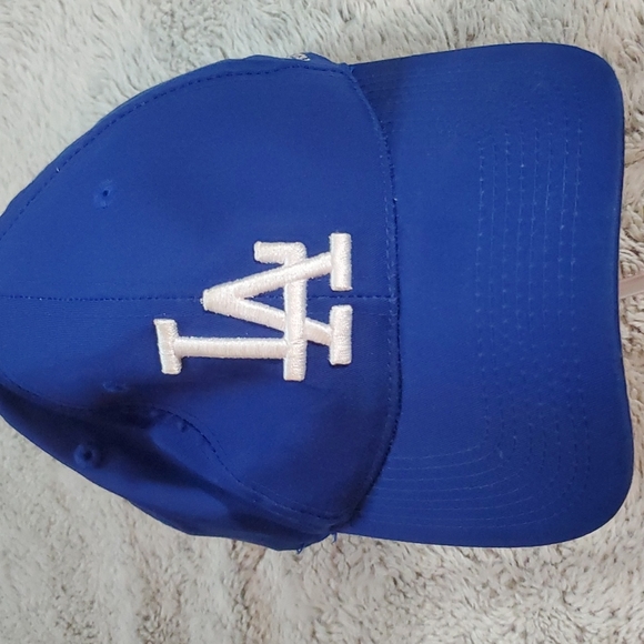 6-Panel OUTDOOR CAP Team MLB Ballcap-Royal Blue w/White Embroidered LA-EC-Sz S/M - Picture 2 of 12